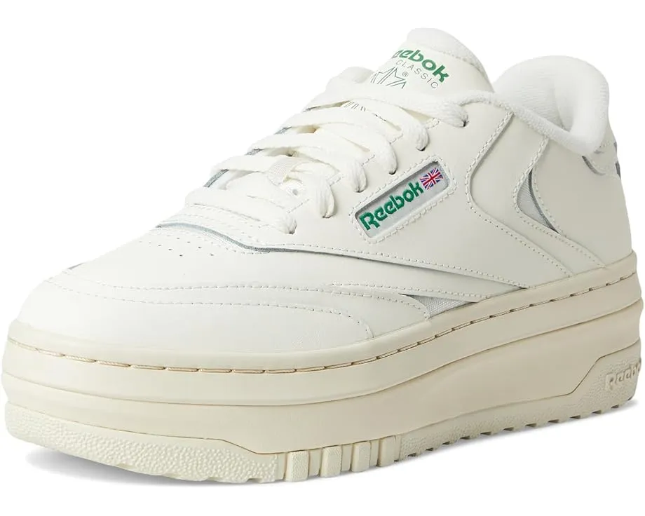 Reebok белые классические кроссовки Club C Extra на платформе
