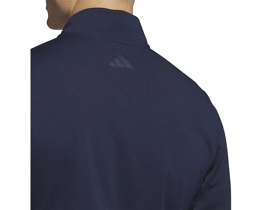 Adidas Elevated 1/4 Zip Pullover с воротником стойкой и резинками на манжетах