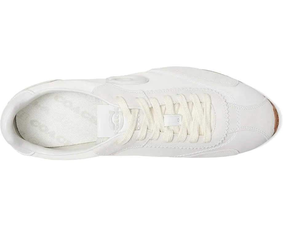 Кроссовки COACH Flat из кожи с логотипом С и резиновой подошвой