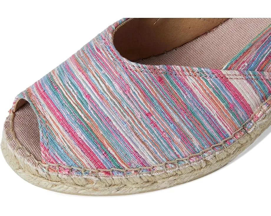 Эспадрильи Toni Pons Beri-Rg с разноцветным верхом и джутовым каблуком