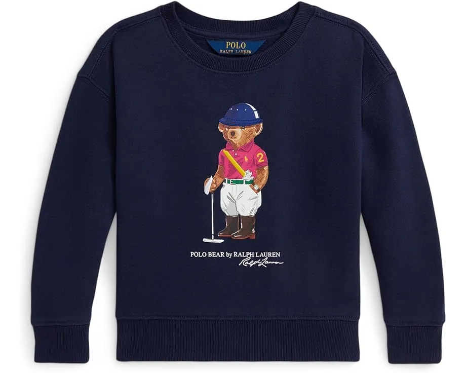Свитшот Polo Ralph Lauren Kids с принтом Polo Bear и свободным кроем для малышей