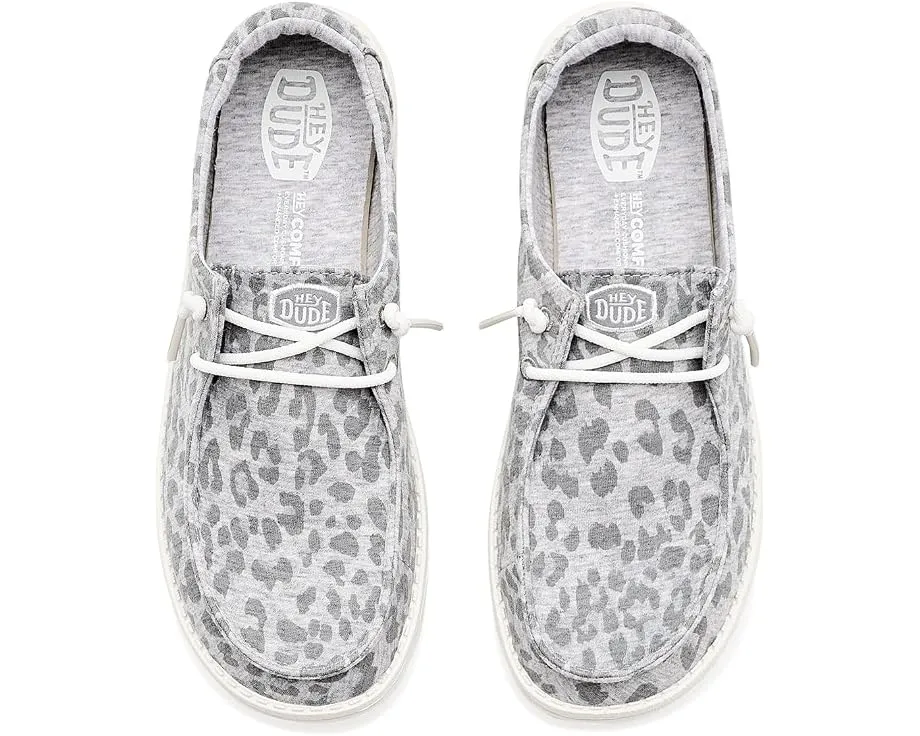 Hey Dude Wendy Stretch Jersey Leopard кеды с принтом