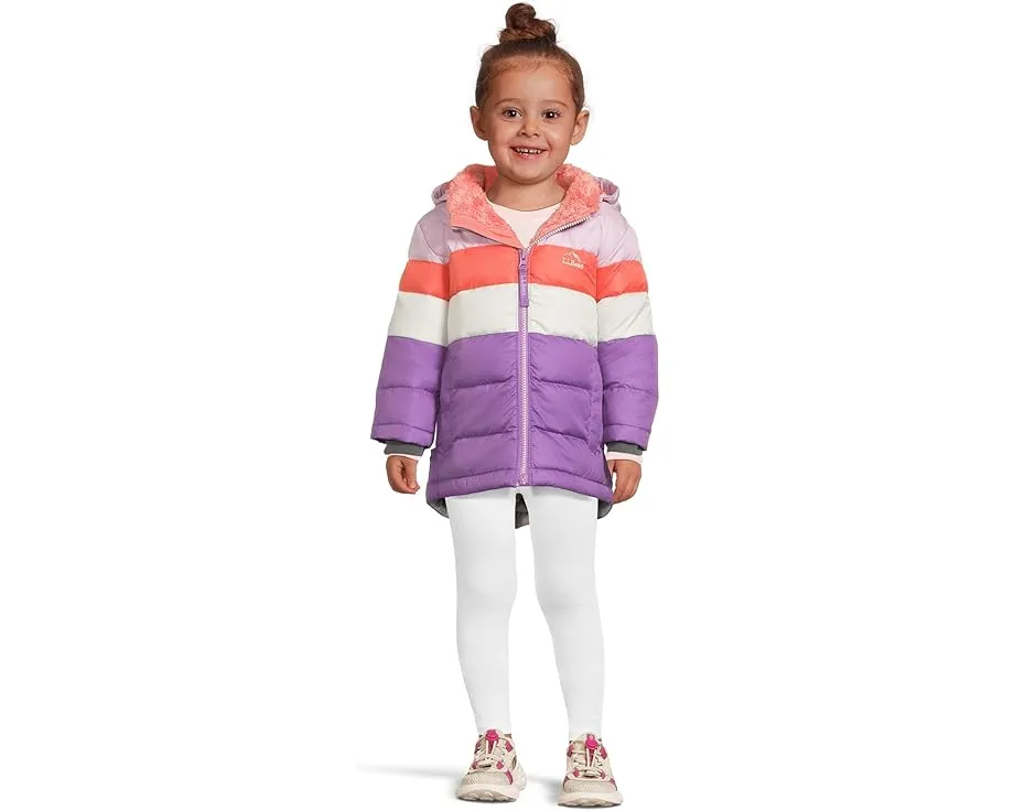 L.L.Bean утепленная куртка Color-Block с капюшоном для детей