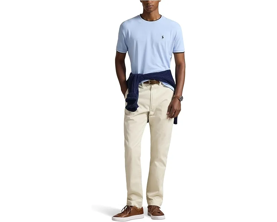 Классическая футболка Polo Ralph Lauren из стретч-сетки с коротким рукавом