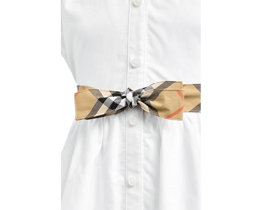 Платье Juliet в клетку для детей с короткими рукавами Burberry Kids