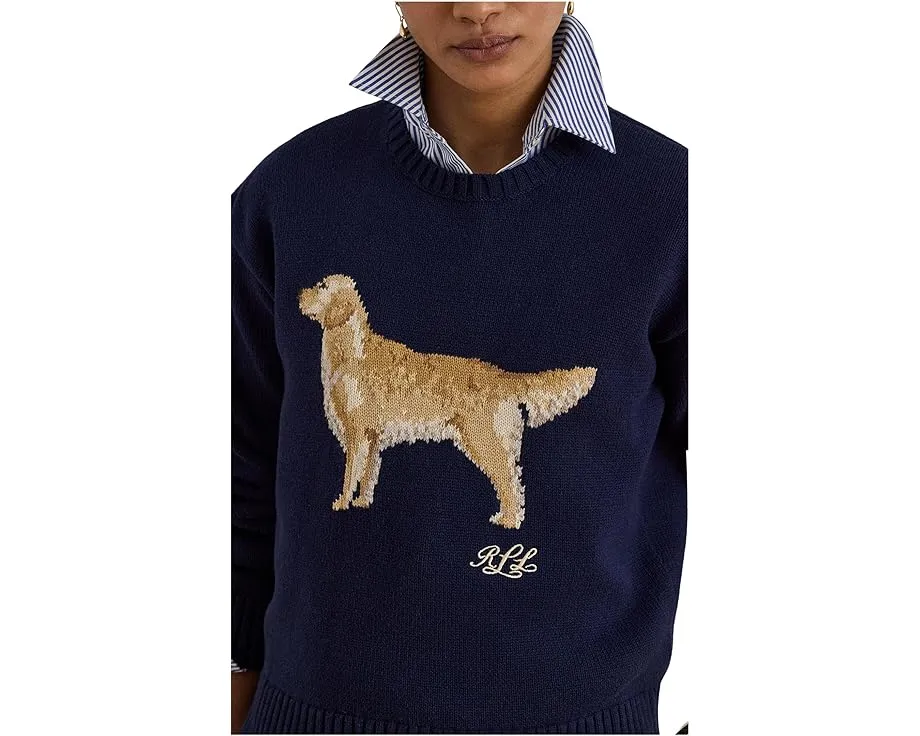 Свитер Lauren Ralph Lauren с жаккардовым узором золотистого ретривера