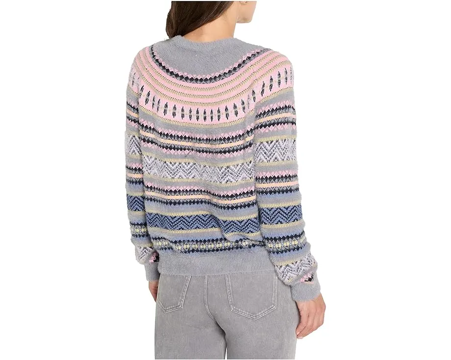 Свитер NIC+ZOE Petite Cozy Fairisle с жаккардовым узором