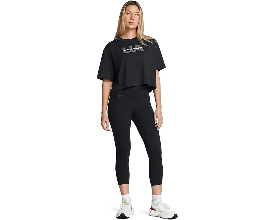 Капри Under Armour Motion с широким поясом и укороченным силуэтом