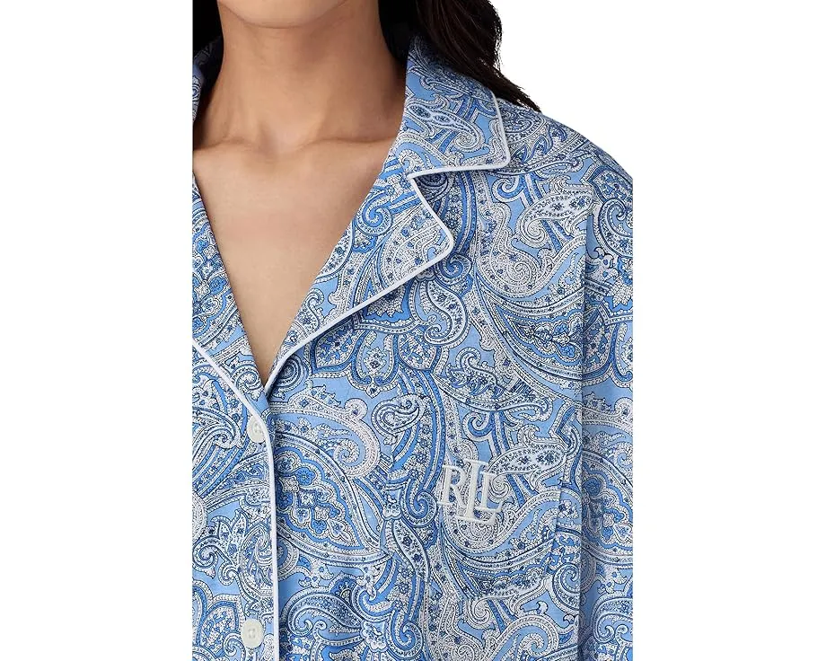 Пижамный комплект Lauren Ralph Lauren Essentials Bingham Knits Capri из хлопка