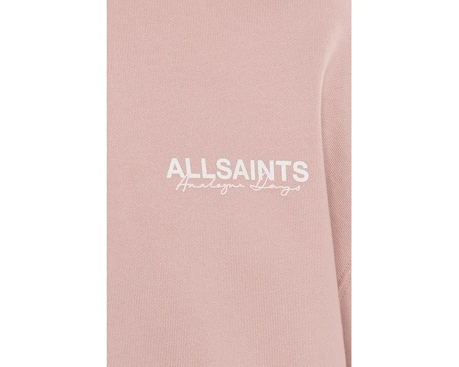 Свитшот AllSaints Emblem Crew с принтом из органического хлопка