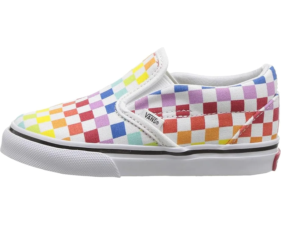 Слипоны Vans Classic Slip-On для малышей цвет Rainbow True White