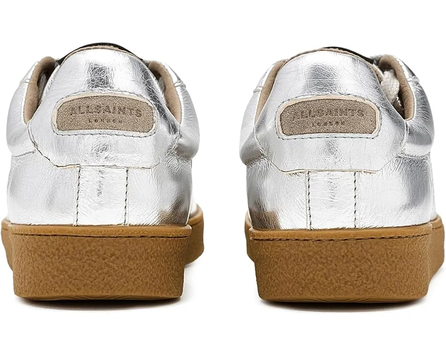 Кроссовки AllSaints Leon из глянцевой кожи с круглым носком