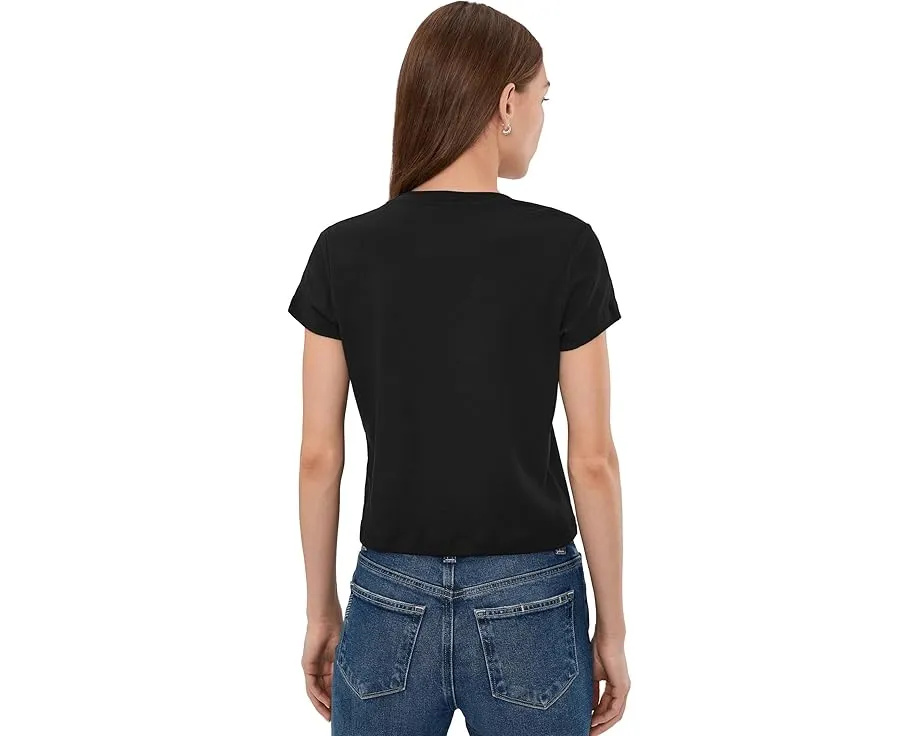 Кроп-футболка AG Jeans Sadie Crew Neck с винтажным кроем 90-х