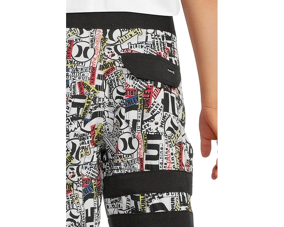 Шорты для серфинга Hurley Kids Phantom с растягивающейся тканью и сетчатой подкладкой