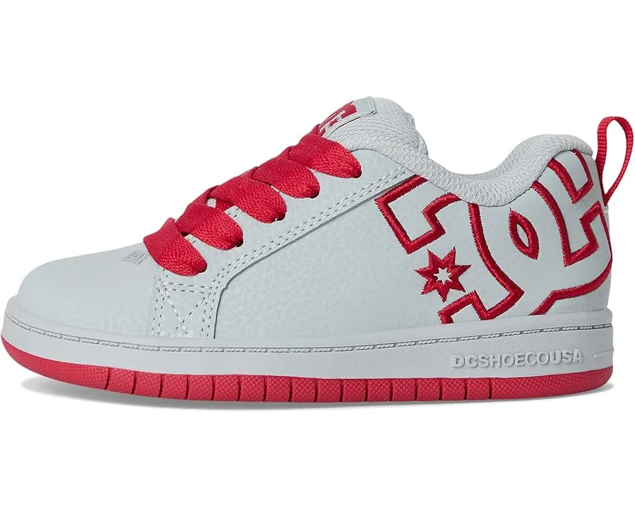 DC Kids Court Graffik детские скейтбордические кеды с вулканизированной подошвой
