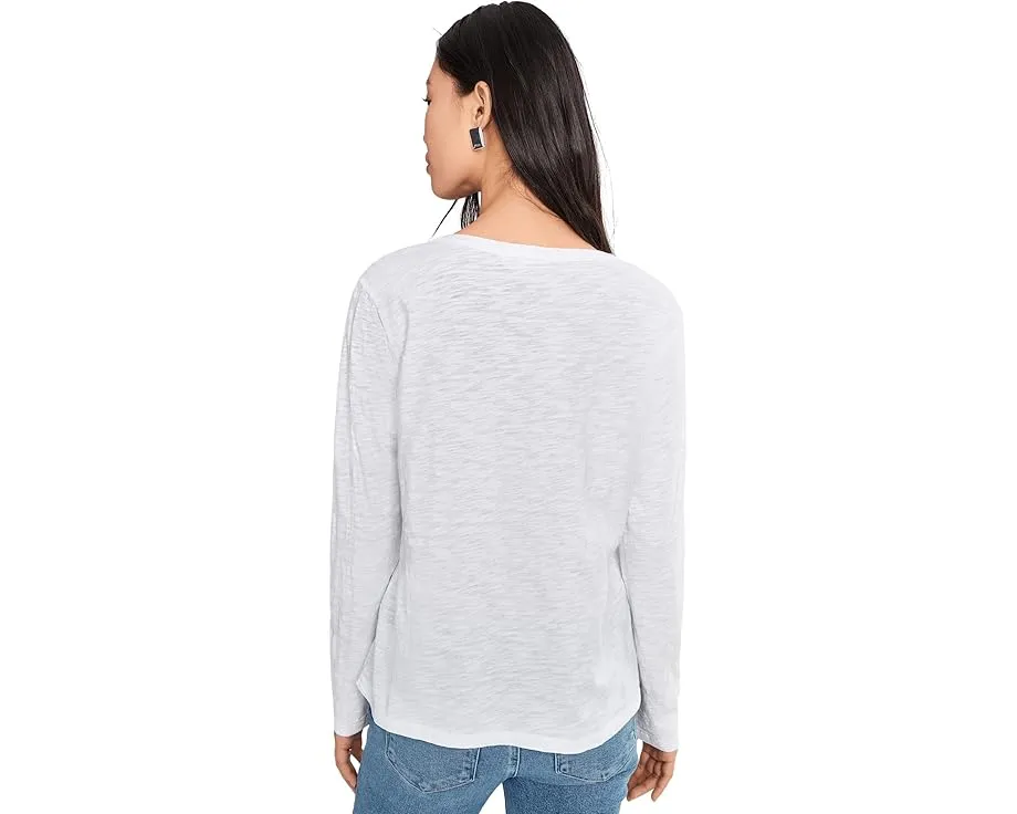 Длинная футболка Mod-o-doc с круглым вырезом и длинными рукавами