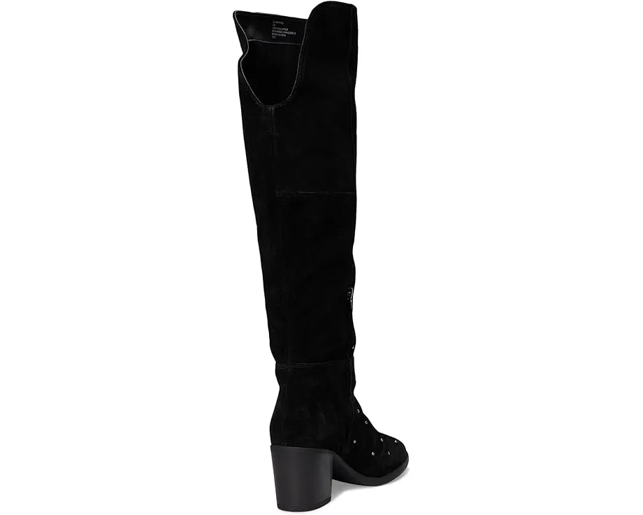 Ботинки Lucky Brand Borah до колена с заклепками и миндалевидным носком