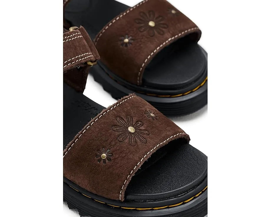 Детские сандалии Dr. Martens Marlowe Flower J с тиснеными цветами и пряжками