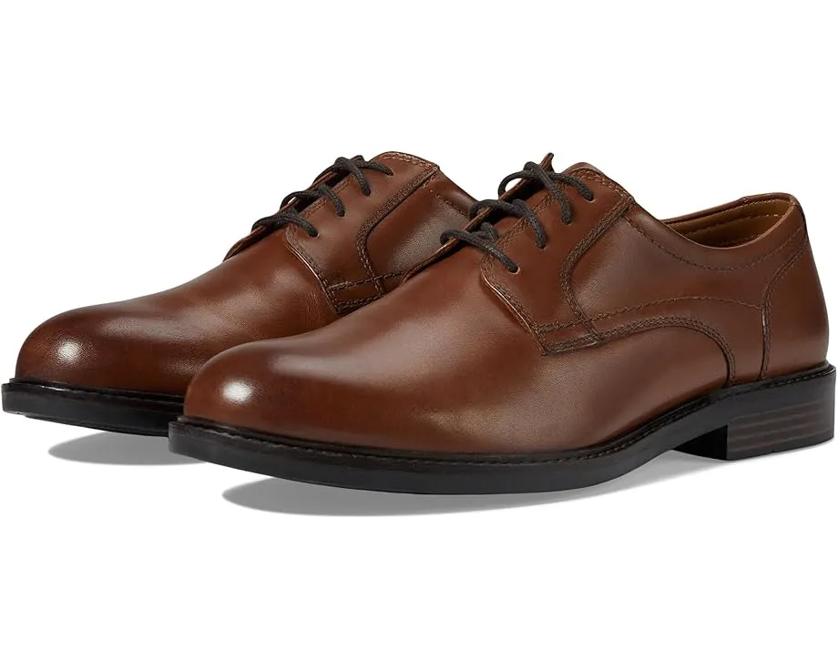 Туфли Johnston & Murphy Mason Plain Toe из натуральной кожи с круглым носком