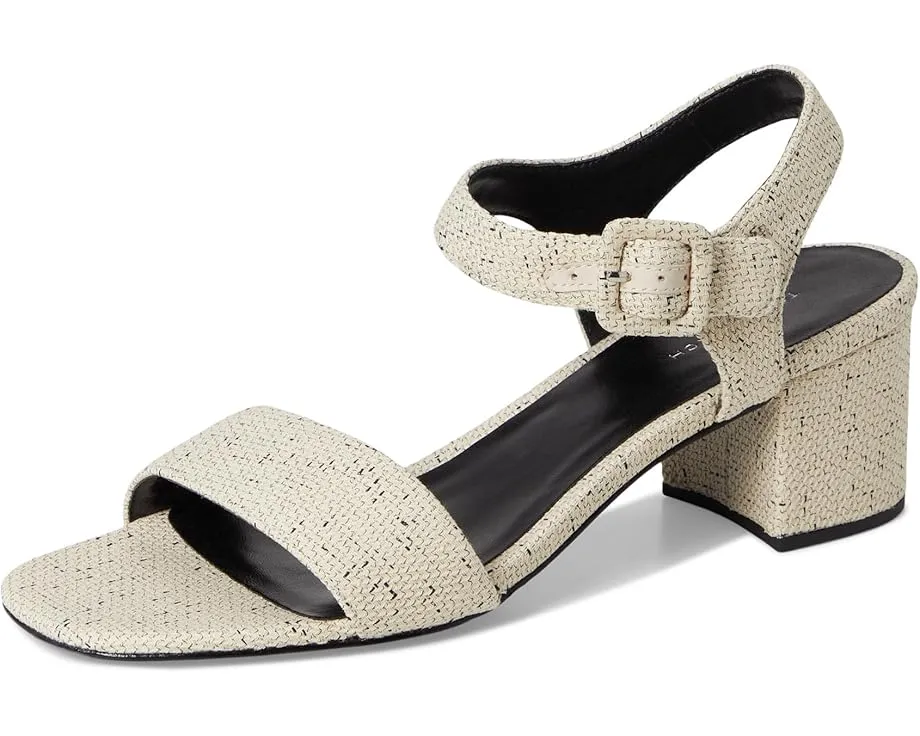 Сандалии Tory Burch Double T City на удобном каблуке 55 мм с хлопковым верхом