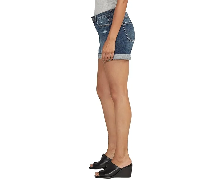 Шорты Jag Jeans Alex Boyfriend Shorts с эффектом поношенности и пятью карманами