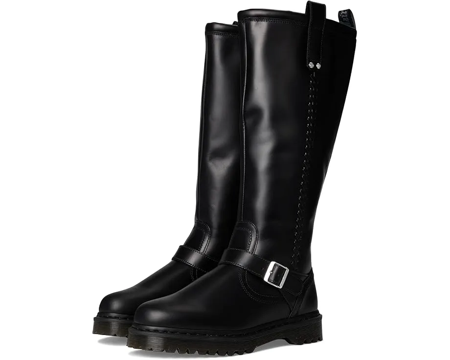Высокие ботинки Dr. Martens Anistone до колена из состаренной кожи