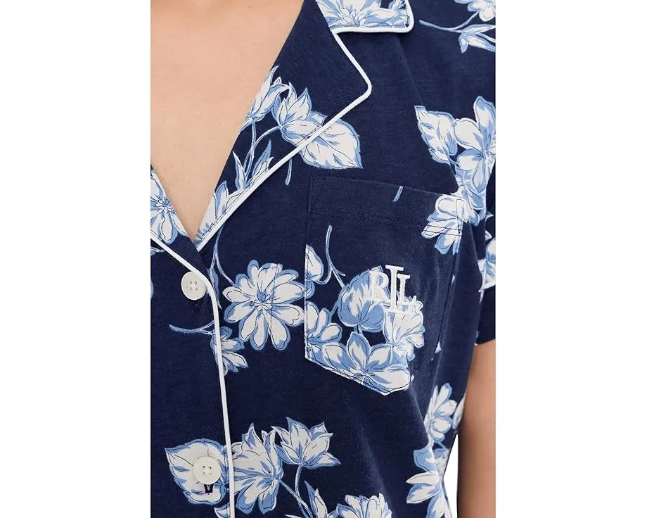 Пижамный комплект Lauren Ralph Lauren с брюками длиной до щиколотки