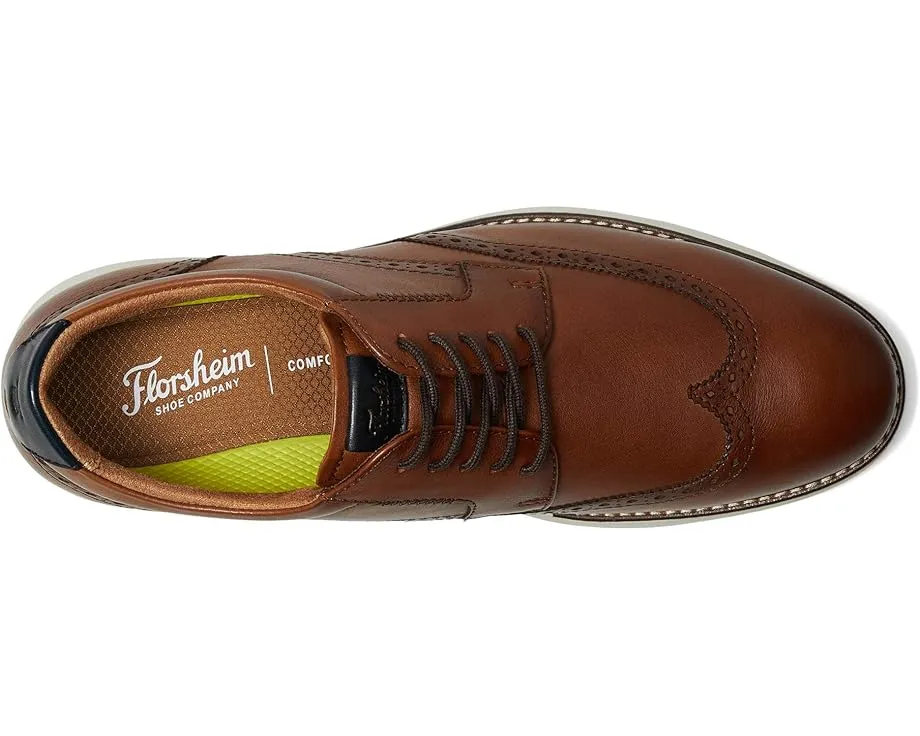 Оксфорды Florsheim Launch Wing Tip с круглым носком и технологией Flexsole