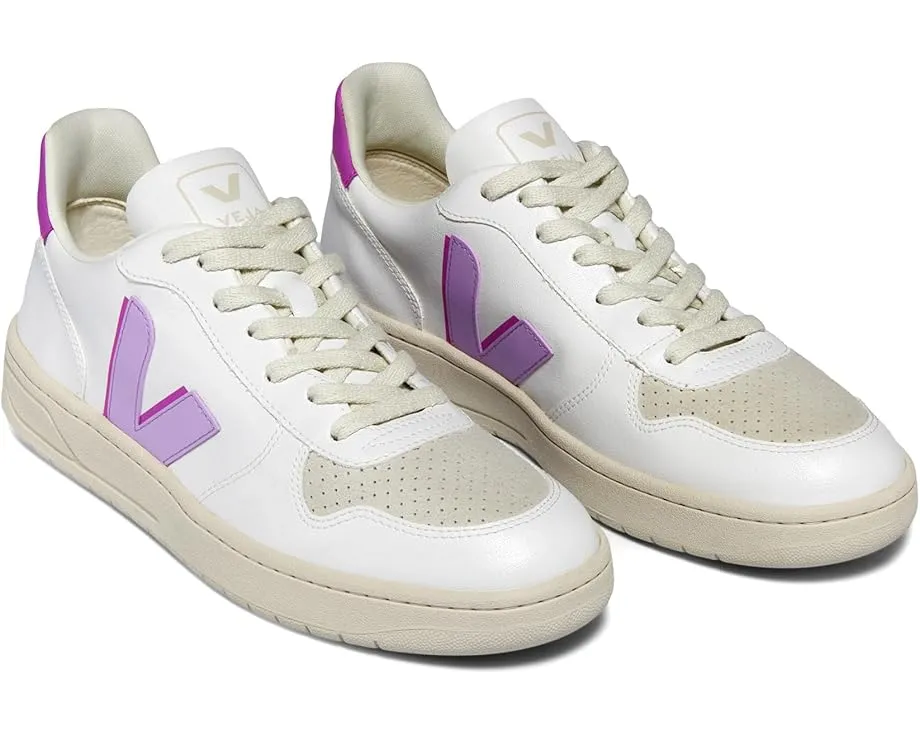 Кроссовки VEJA V-10 из экоматериалов с перфорацией