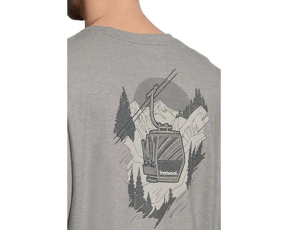 Футболка Smartwool Gondola View Long Sleeve Graphic Tee с принтом на спине