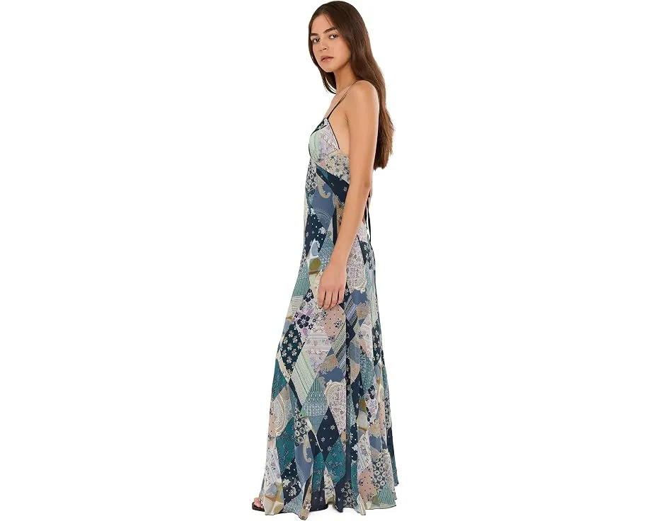 Макси платье Tis The Season Free People с принтом Storm Combo