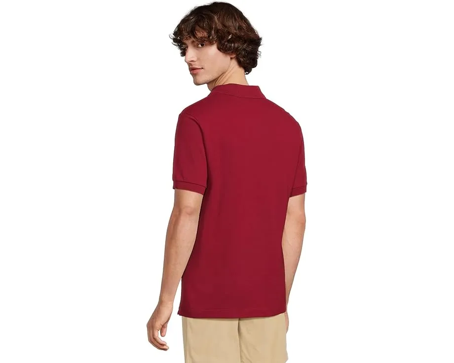 Поло Lacoste L1212 Classic Pique из хлопкового пике с вышитым крокодилом