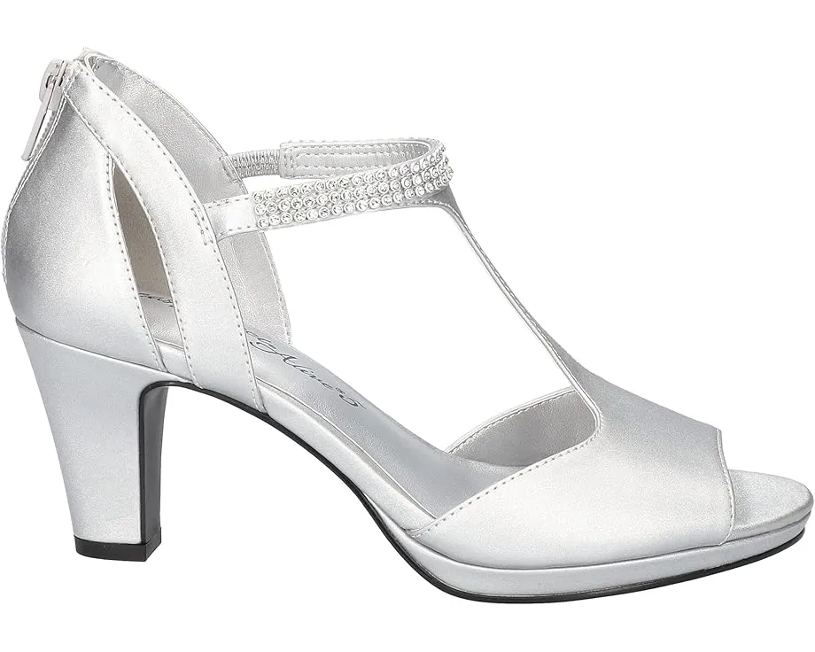 Туфли Easy Street Flash на каблуке с Т-образным ремешком и стразом