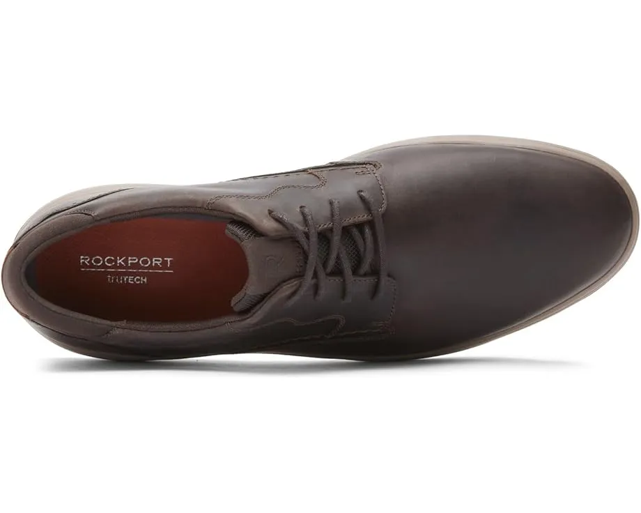 Кроссовки Rockport Noah Plain Toe с кожаным верхом и технологией truTECH