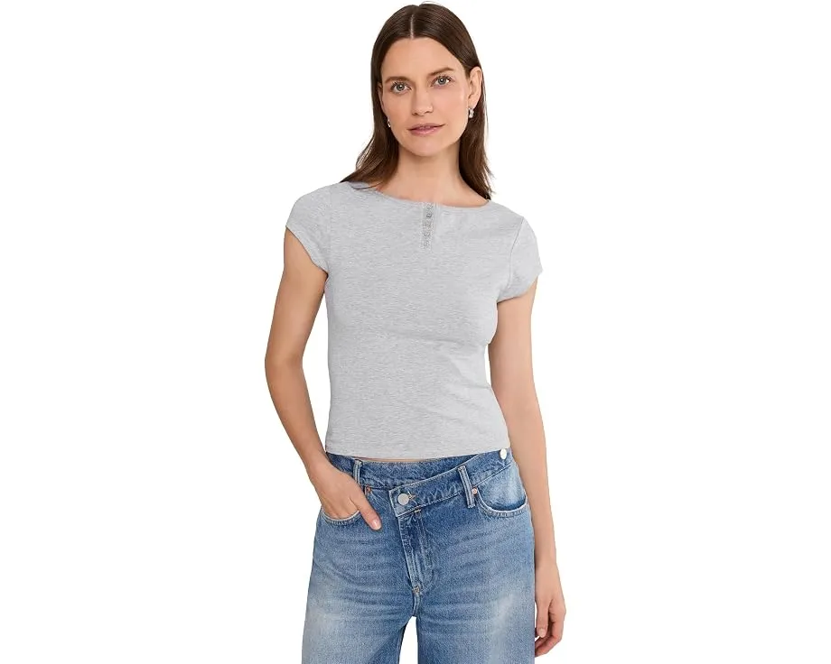 Топ Morning Pages Henley-Soli от Free People темно-синий