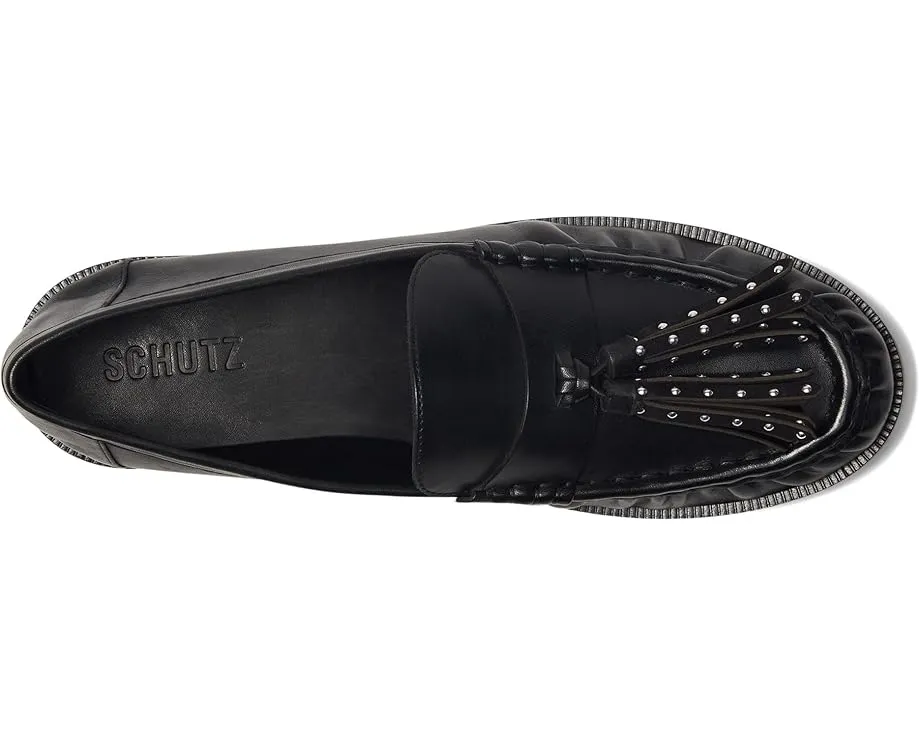 Schutz Tilly лоферы на низком каблуке с кисточкой