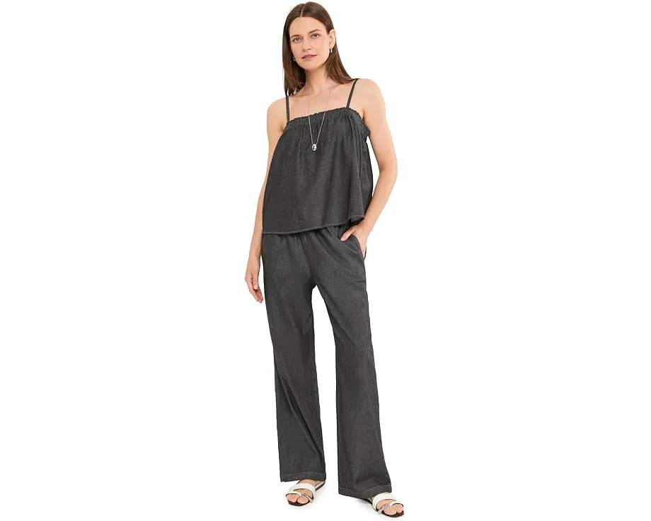 Брюки Eileen Fisher прямого кроя из органического хлопка Airy