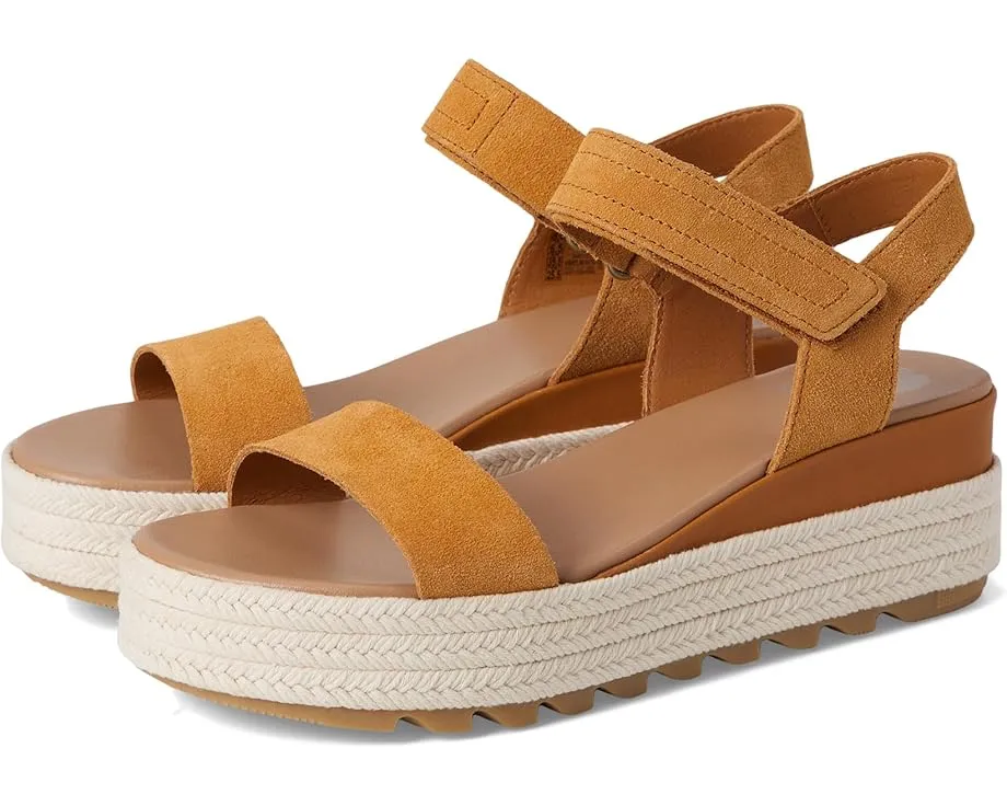 Сандалии SOREL Cameron Flatform Sandal на платформе с кожаным верхом и застежкой на липучке