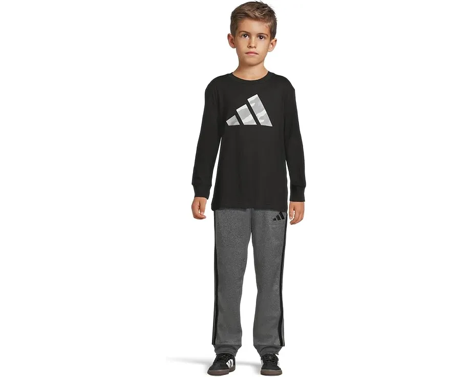 Детская футболка adidas с длинным рукавом и логотипом в стиле Halftone Camo