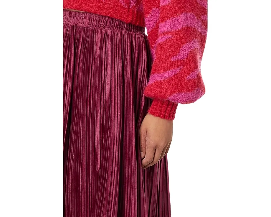 Юбка миди en saison Rozlyn с плиссировкой и эластичным поясом