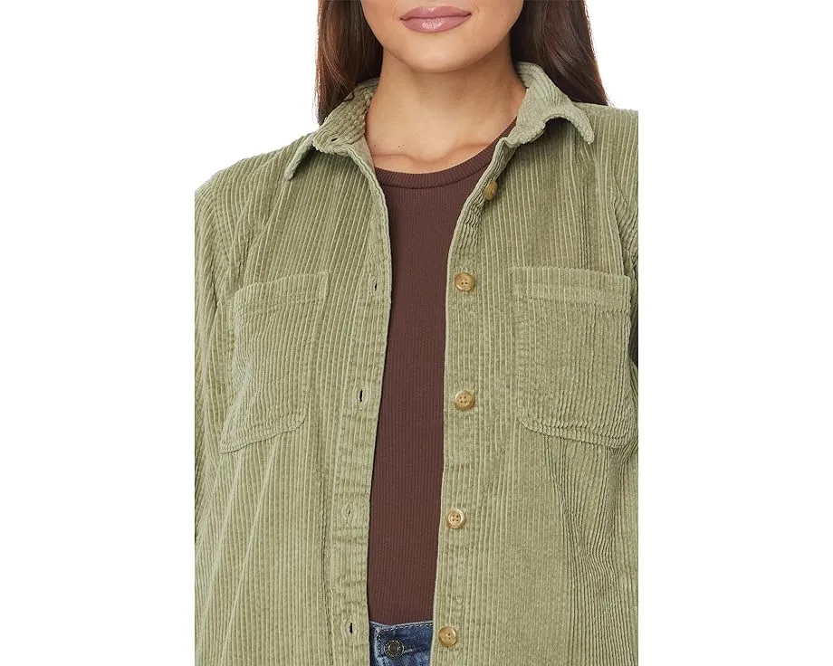 Расслабленная рубашка L.L.Bean Comfort Corduroy из вельвета с длинными рукавами