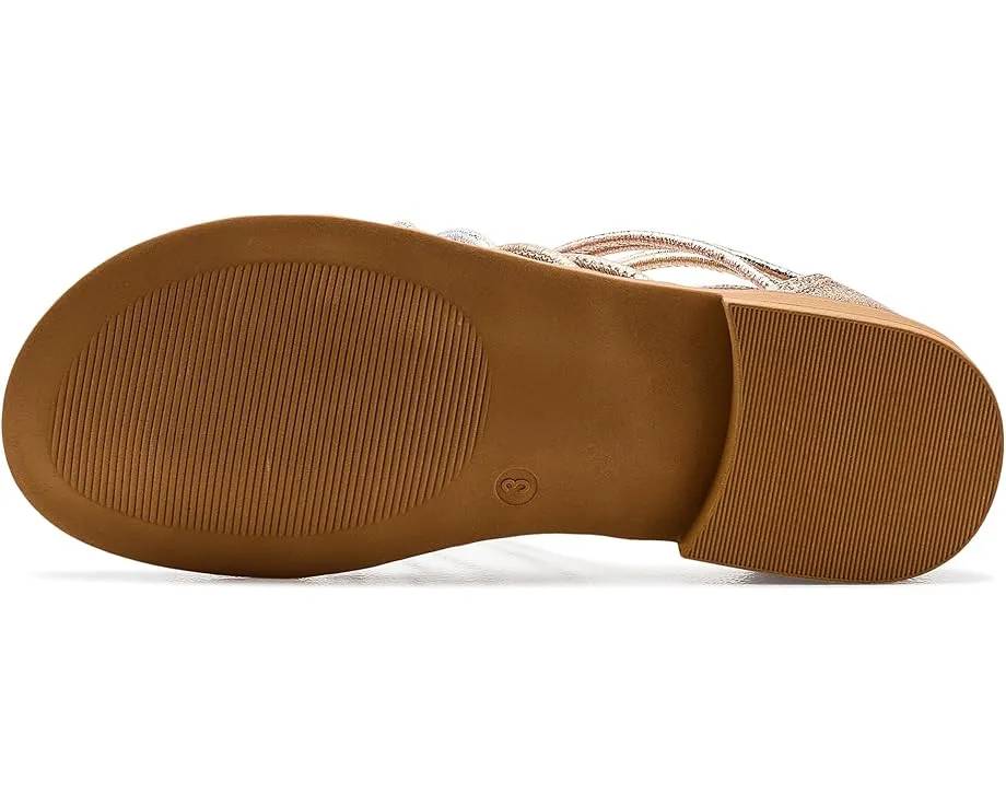 Steve Madden Glowee детские сандалии с металлическими бретелями и застежкой-молнией