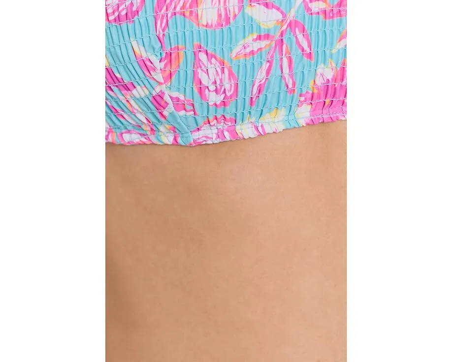 Бикини топ Tropical Glow из переработанного материала с регулируемыми бретелями