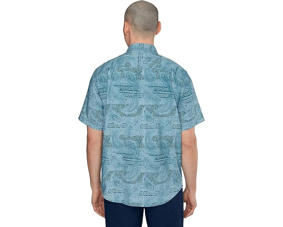 Tommy Bahama Рубашка Coastal Ease Azul Falls с тропическим принтом