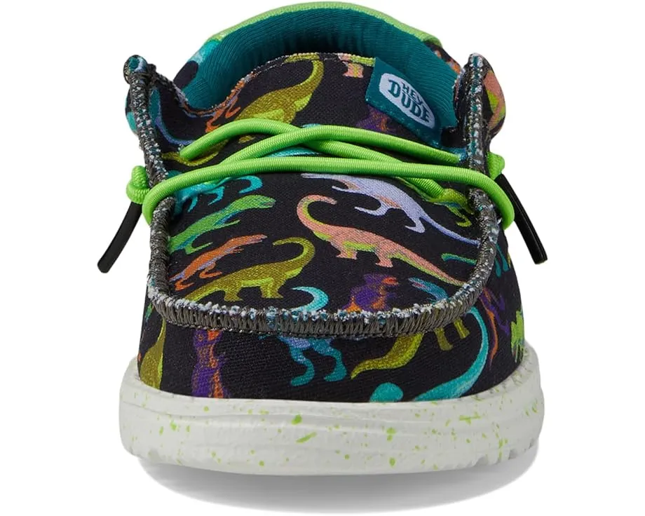 Детские лоферы Hey Dude Wally Dino для малышей с эластичными шнурками