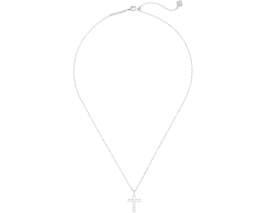 Кулон Kendra Scott Cross Crystal на цепочке с кристаллами циркония