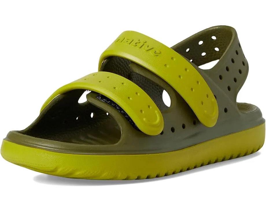 Детские сандалии Native Shoes Chase с круглым носком и тройными регулируемыми ремешками