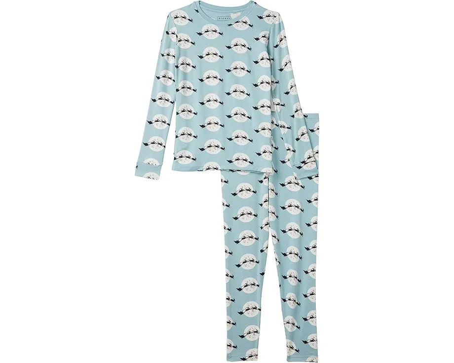 Пижамный комплект Kickee Pants Kids с длинным рукавом и принтом