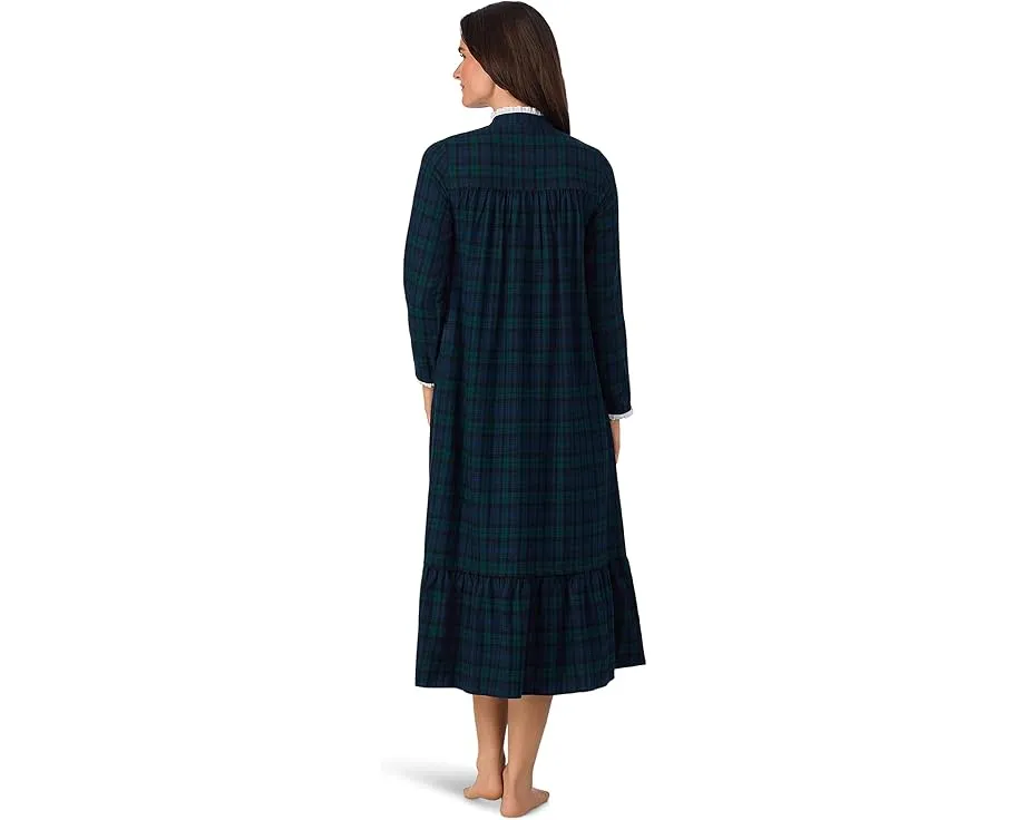 Ночная сорочка Lanz of Salzburg из фланели с высоким воротником 127 см