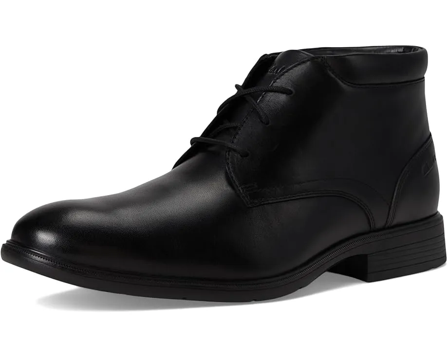 Ботинки Clarks Steadwell Mid из цельнозерновой кожи с противоскользящей подошвой